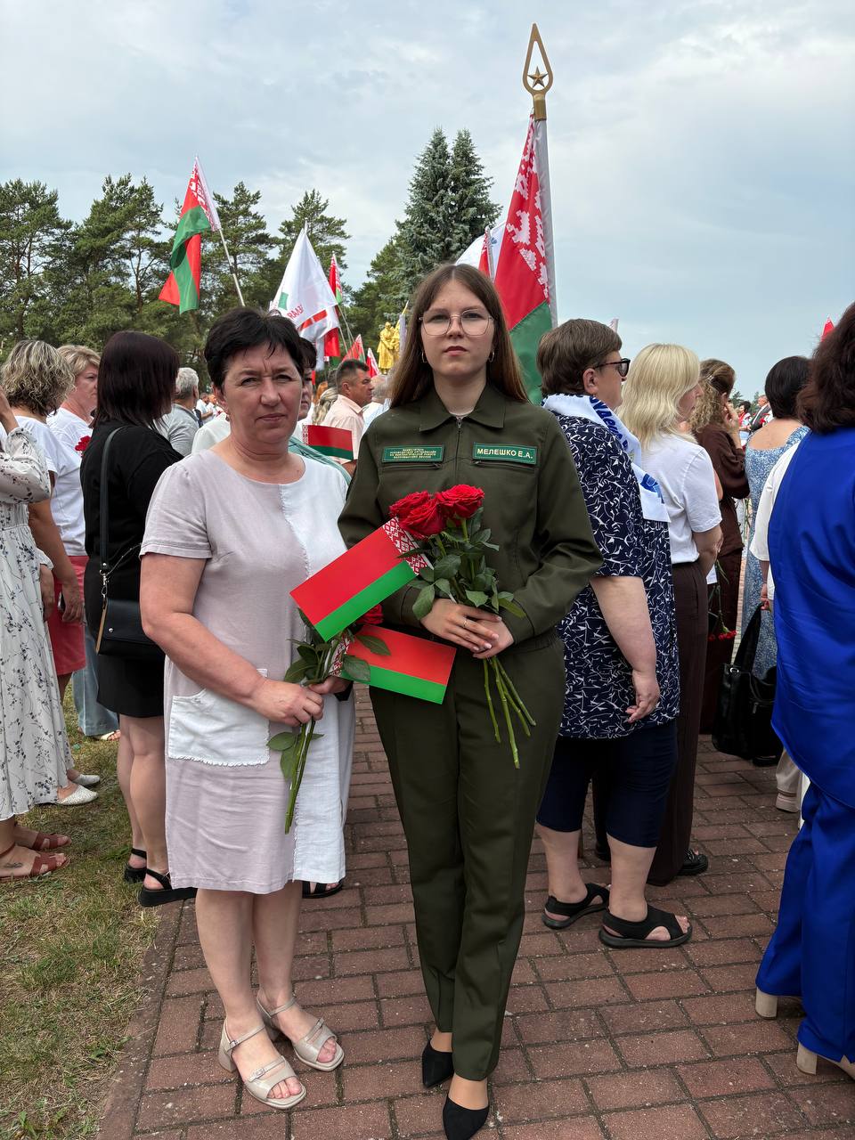 Коллектив Волковысского лесхоза принимает участие в митингах, посвященных памяти жертв Великой Отечественной войны и геноцида белорусского народа