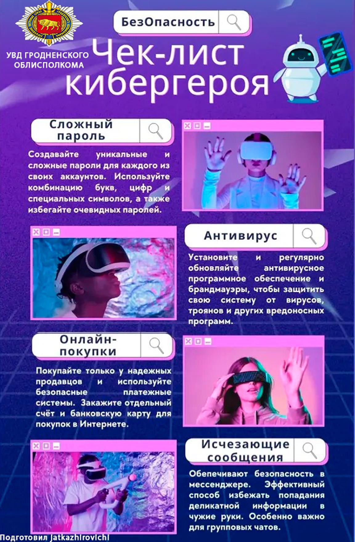 Чек-лист кибергероя